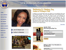 Tablet Screenshot of newhorizonpublishers.com